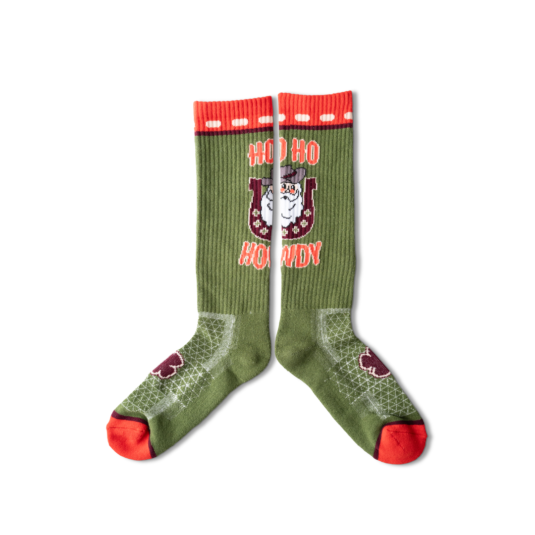 Ho Ho Howdy Performance Boot Socks