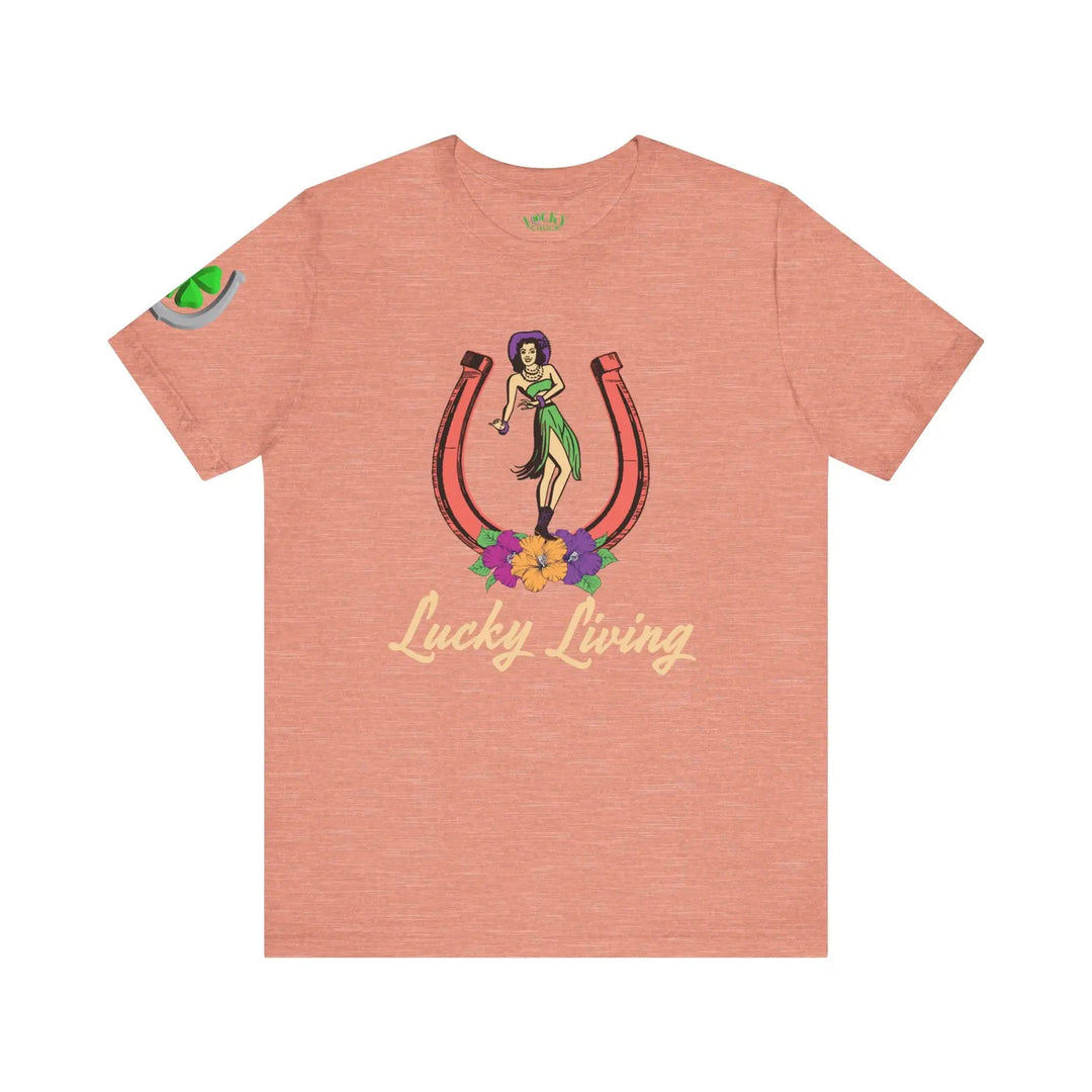 Island Cowgirl Lucky Living Short Sleeve Tee