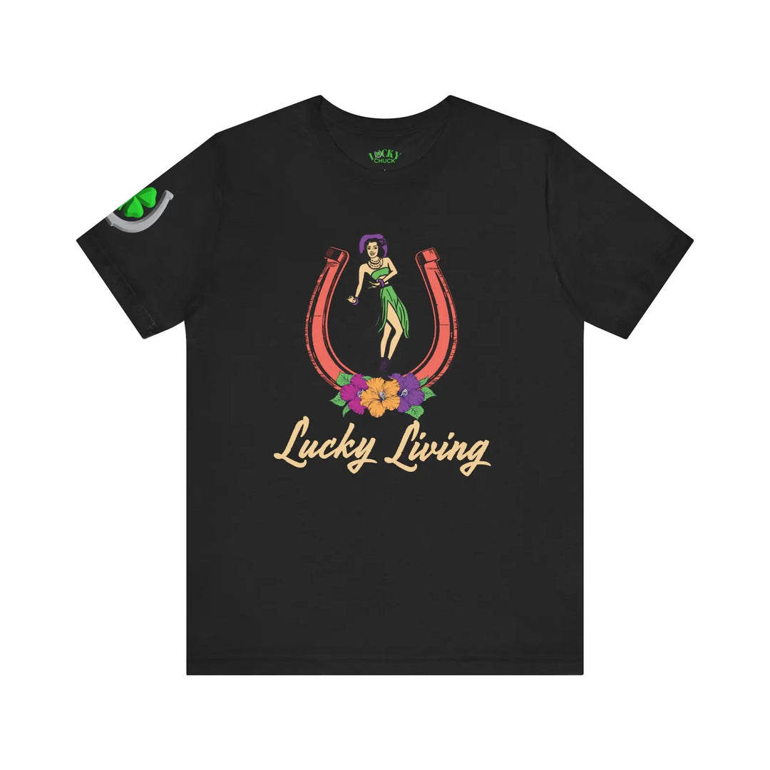 Island Cowgirl Lucky Living Short Sleeve Tee