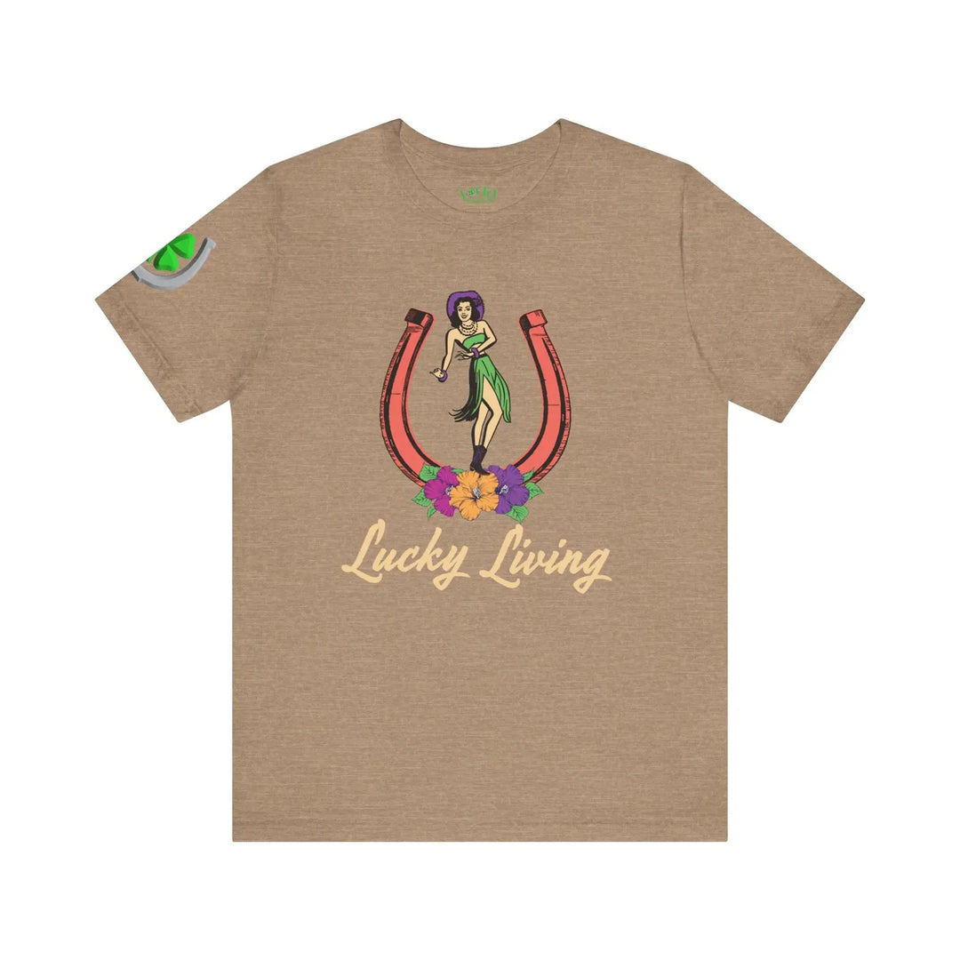 Island Cowgirl Lucky Living Short Sleeve Tee