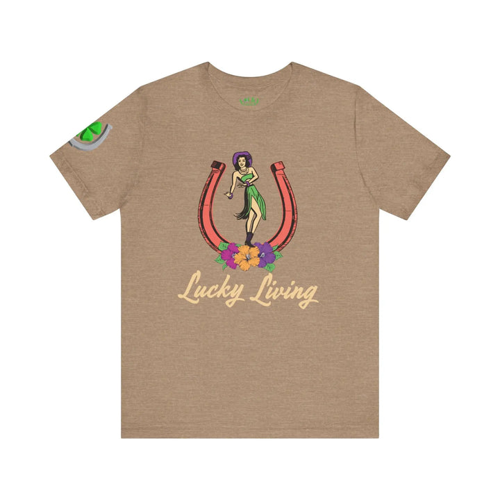 Island Cowgirl Lucky Living Short Sleeve Tee