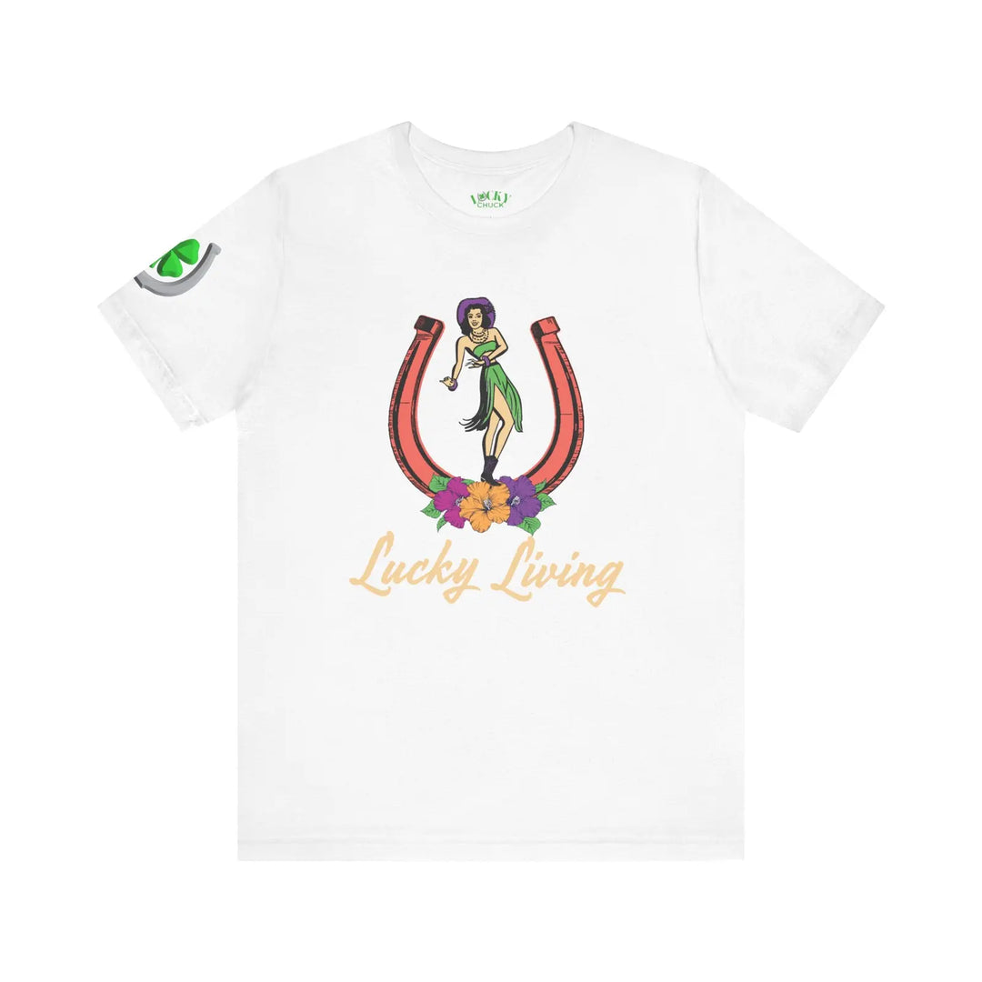 Island Cowgirl Lucky Living Short Sleeve Tee
