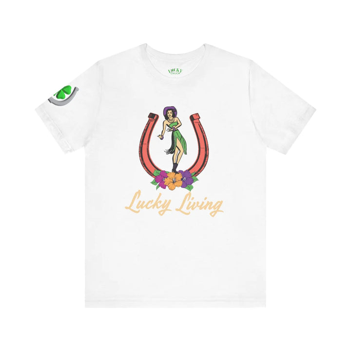 Island Cowgirl Lucky Living Short Sleeve Tee