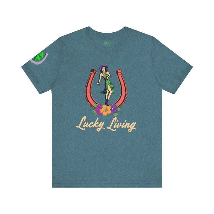 Island Cowgirl Lucky Living Short Sleeve Tee