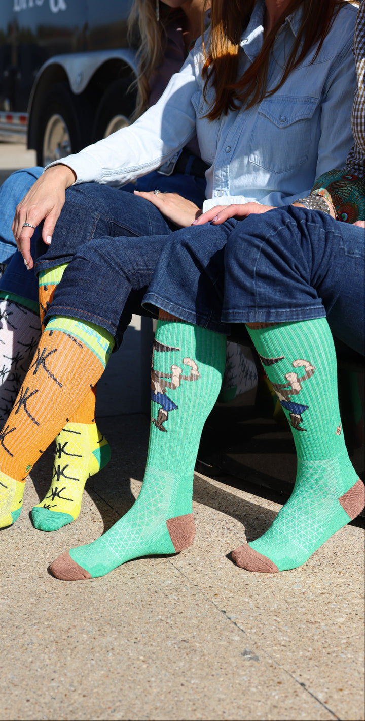 Kerry Kelley The Shamrock Showdown Green Performance Boot Socks