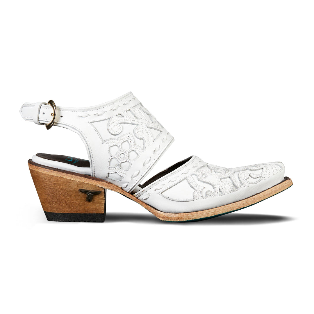 Robin Slingback Mule - Matte White