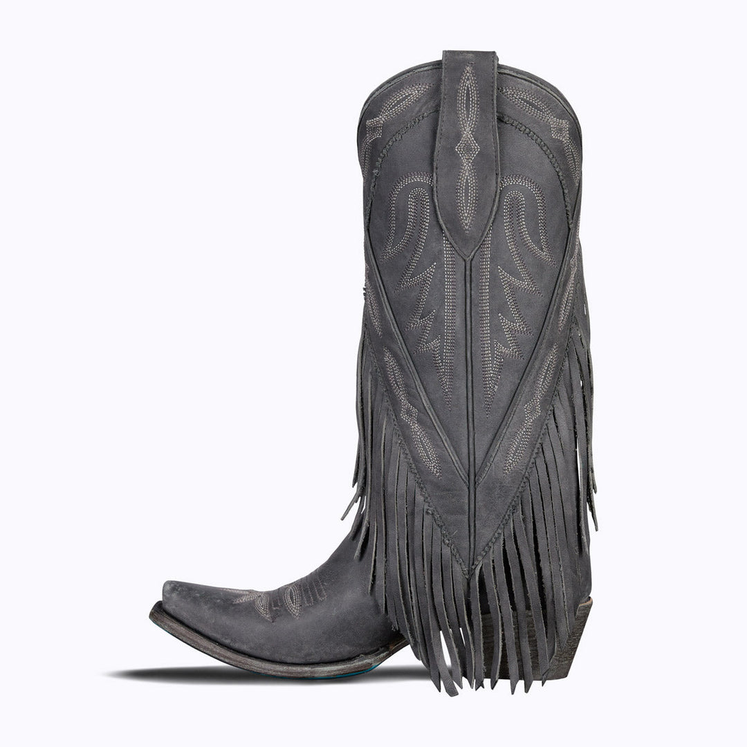 Senita Falls - Distressed Jet Black