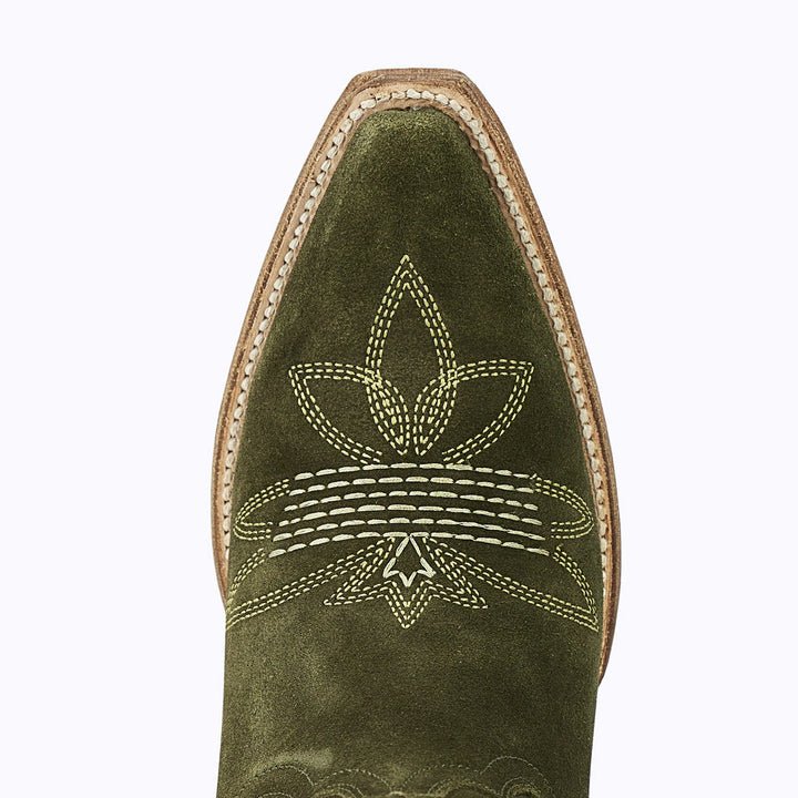 Squash Blossom - Olive Suede