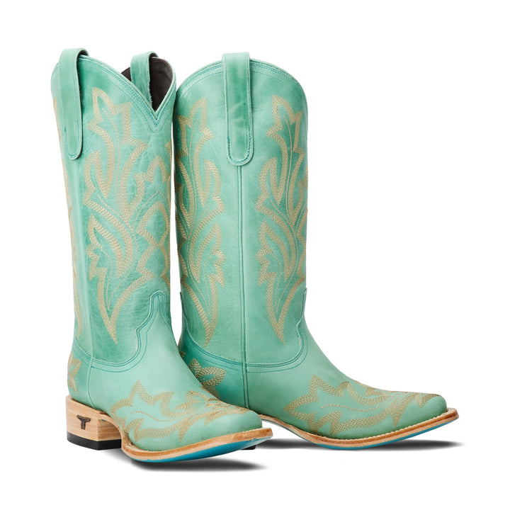 Saratoga Square Boot - Taos Turquoise