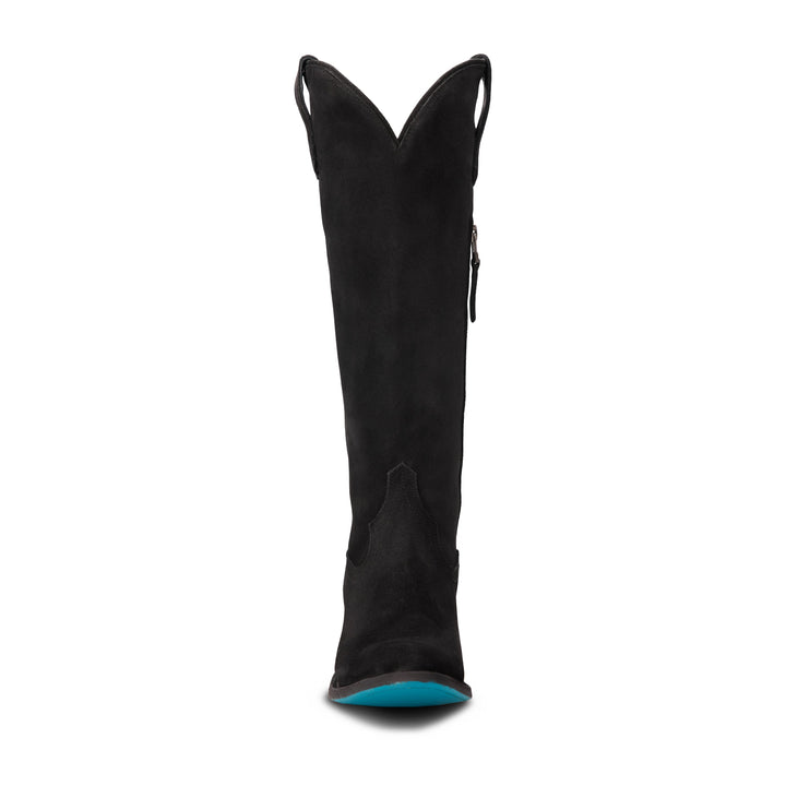 Plain Jane Boot - Soft Black Suede