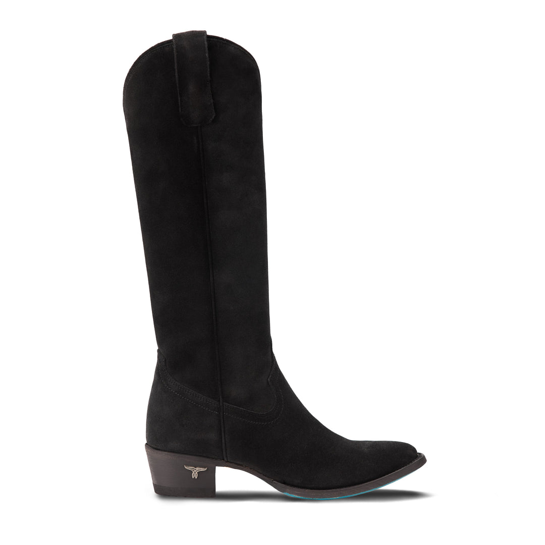 Plain Jane Boot - Soft Black Suede