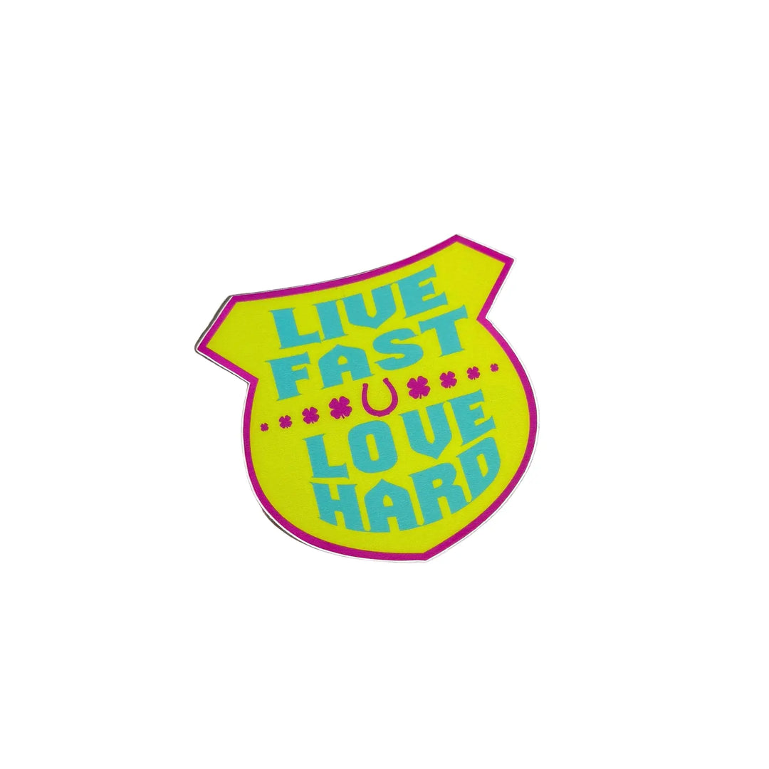 Live Fast Love Hard Iron Patch