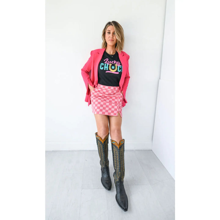 Lucky Chuck Logo Tee - Women&