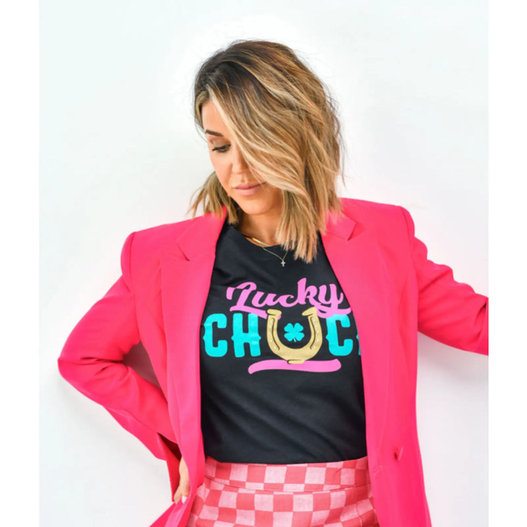 Lucky Chuck Logo Tee - Women&
