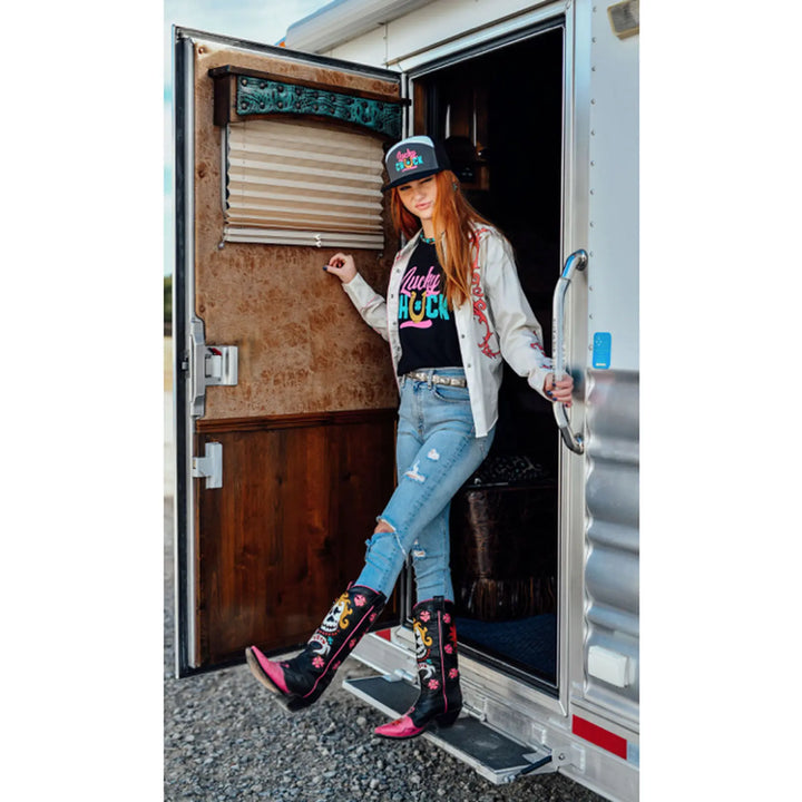 Lucky Chuck Logo Tee - Women&
