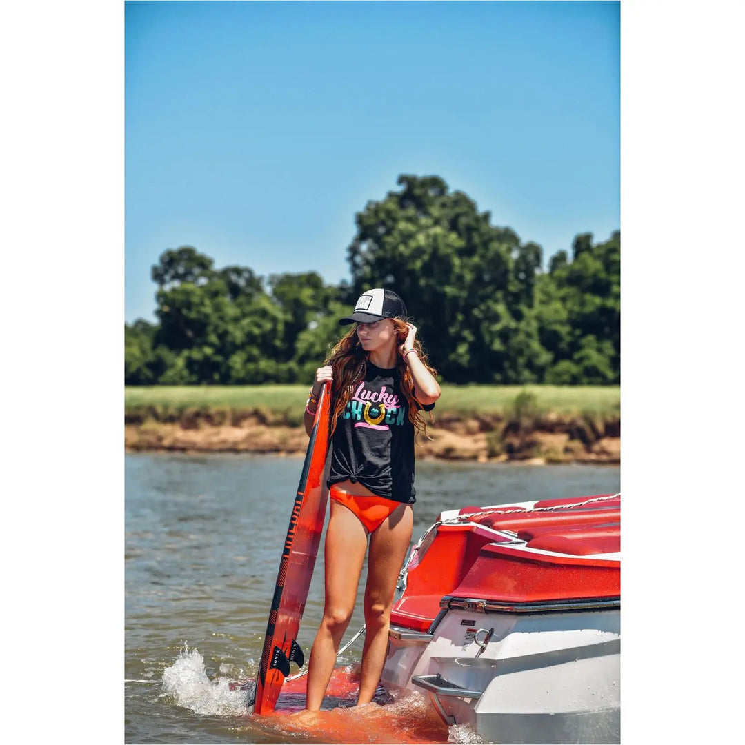 Lucky Chuck Logo Tee - Women&
