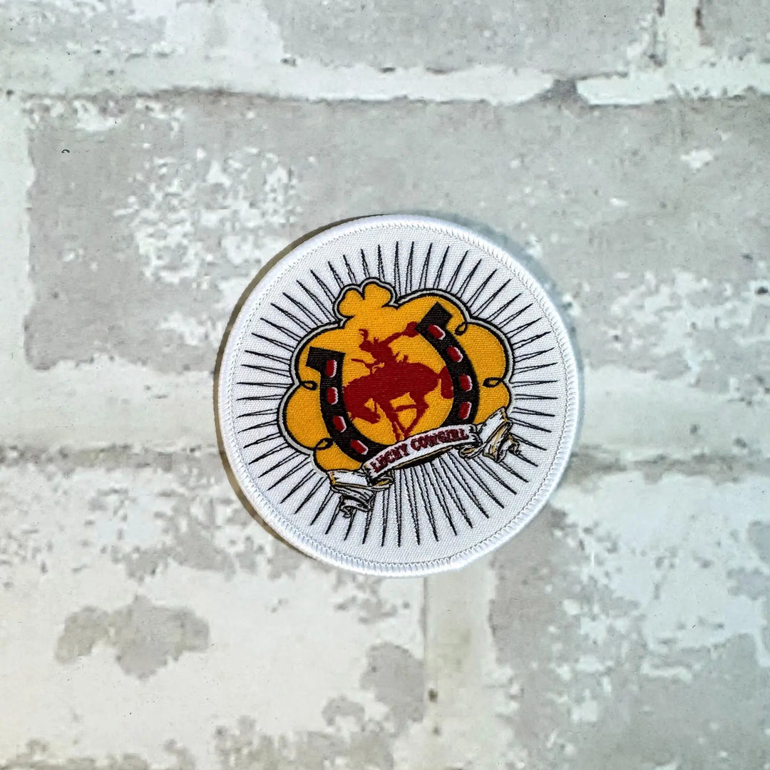 Lucky Enough Horseshoe Iron-on Patch