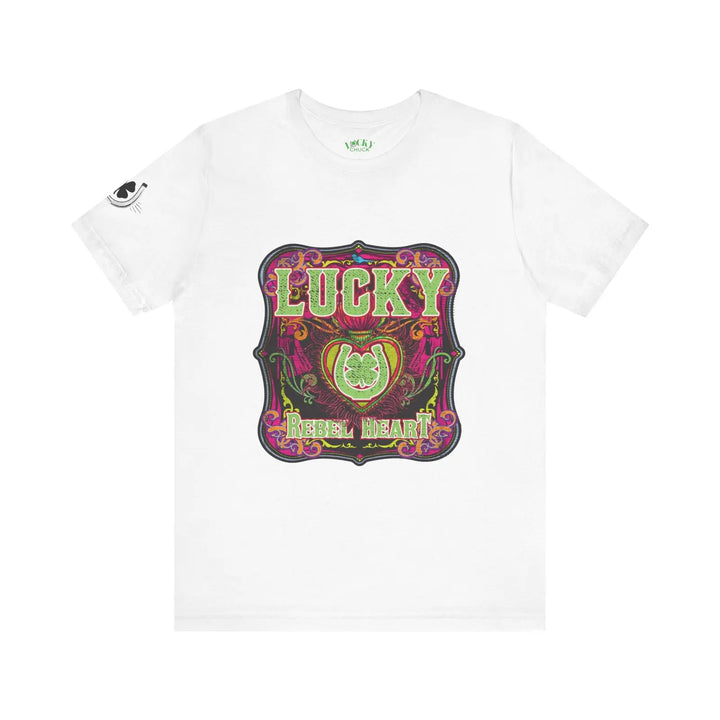 Lucky Rebel Heart Unisex Jersey Short Sleeve Tee