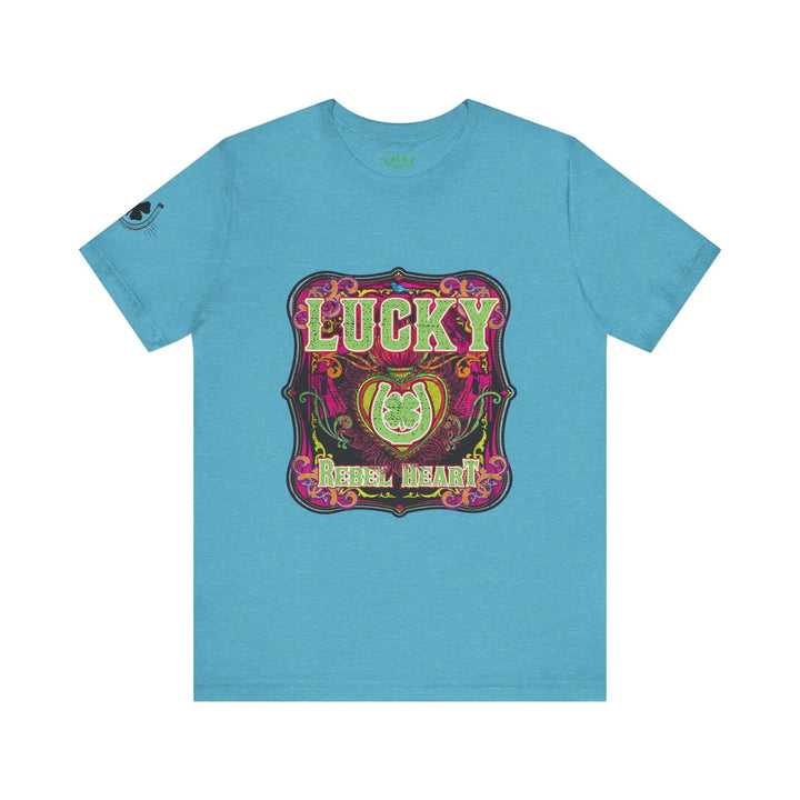 Lucky Rebel Heart Unisex Jersey Short Sleeve Tee