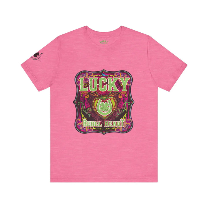 Lucky Rebel Heart Unisex Jersey Short Sleeve Tee