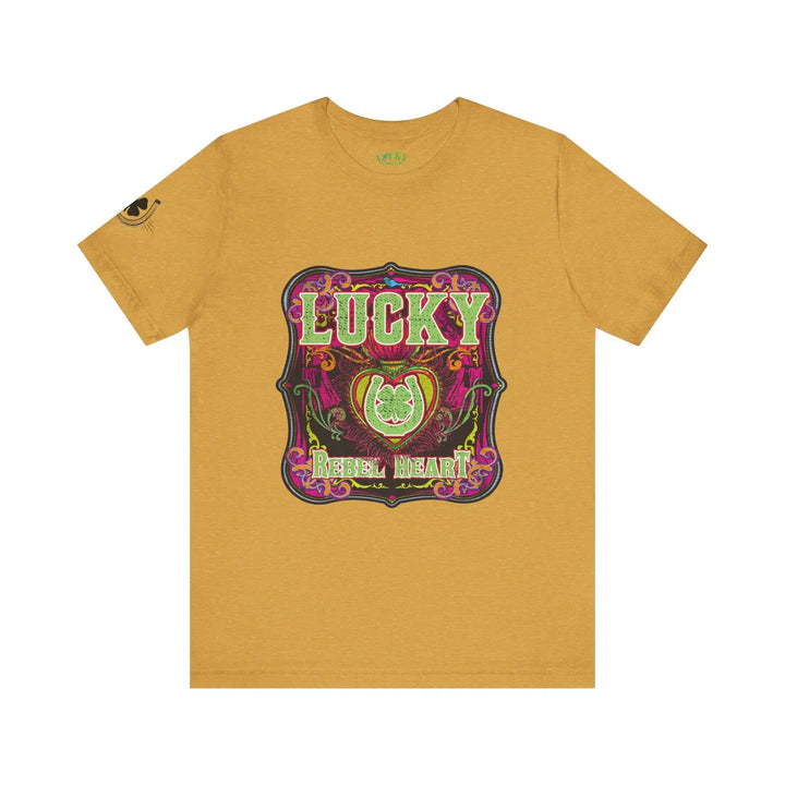 Lucky Rebel Heart Unisex Jersey Short Sleeve Tee