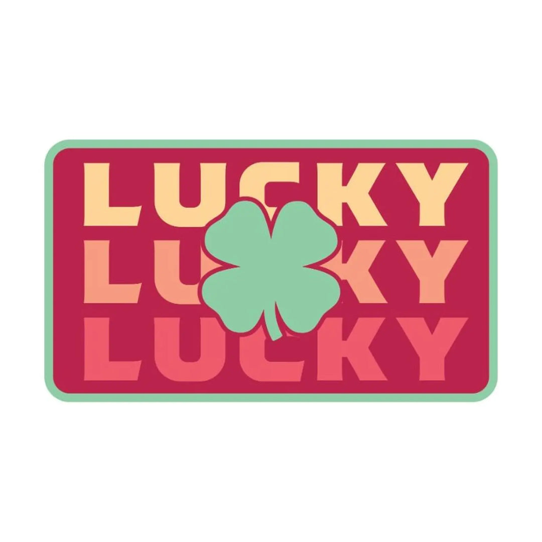 Lucky Trio Red Sticker