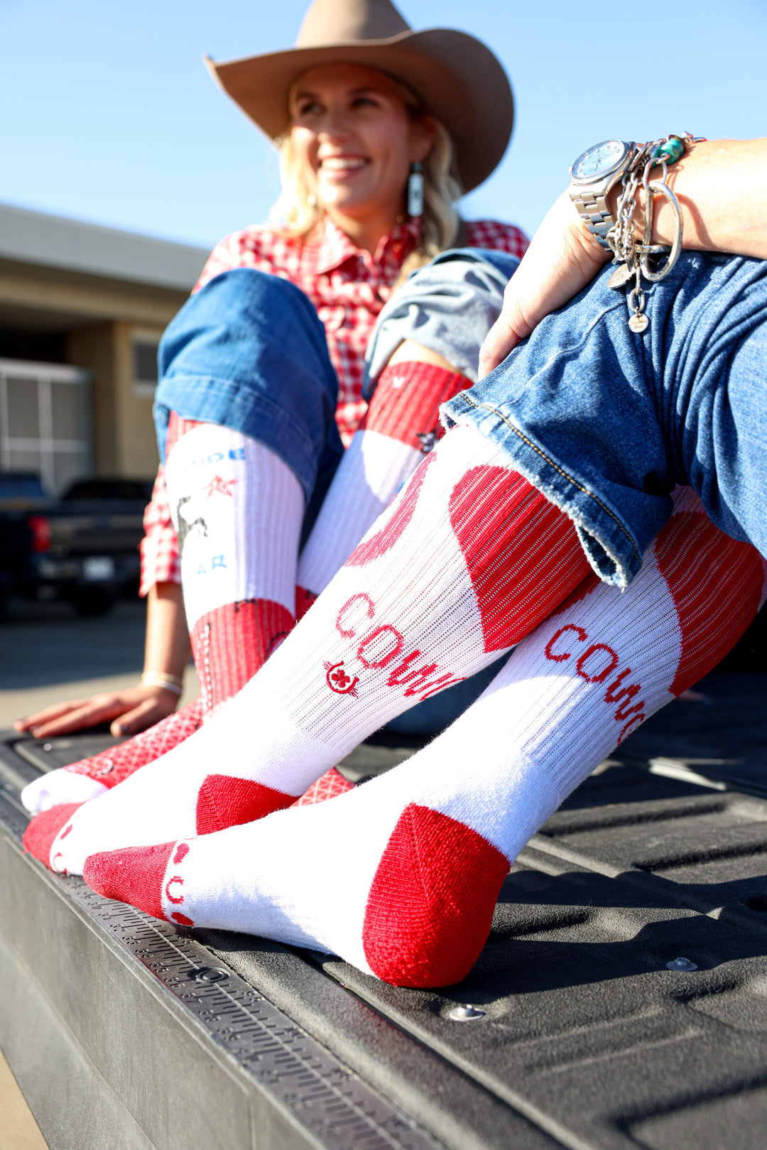 Lucky Hearted Love Performance Boot Socks