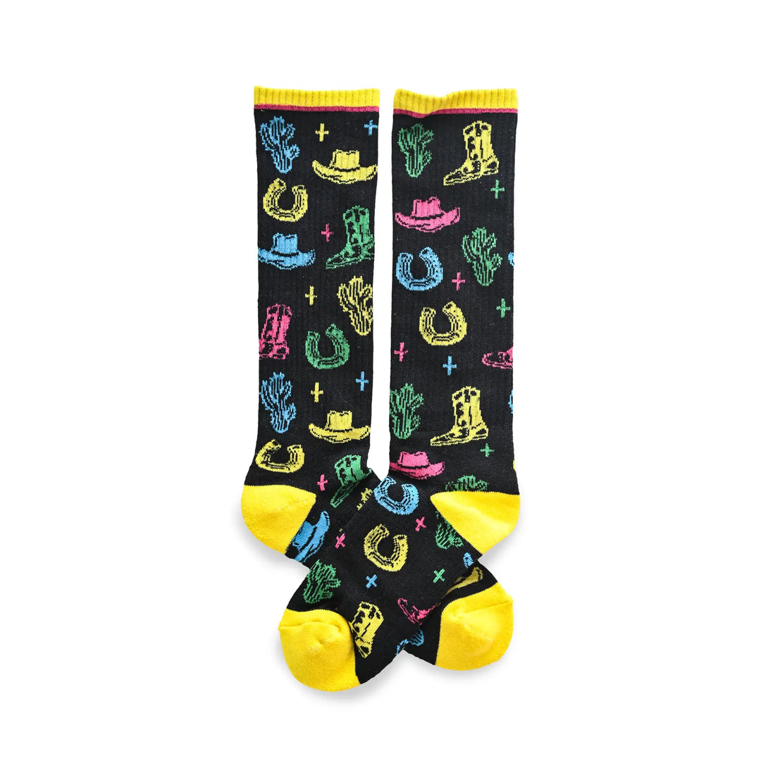 Neon Wrangler Performance Boot Socks