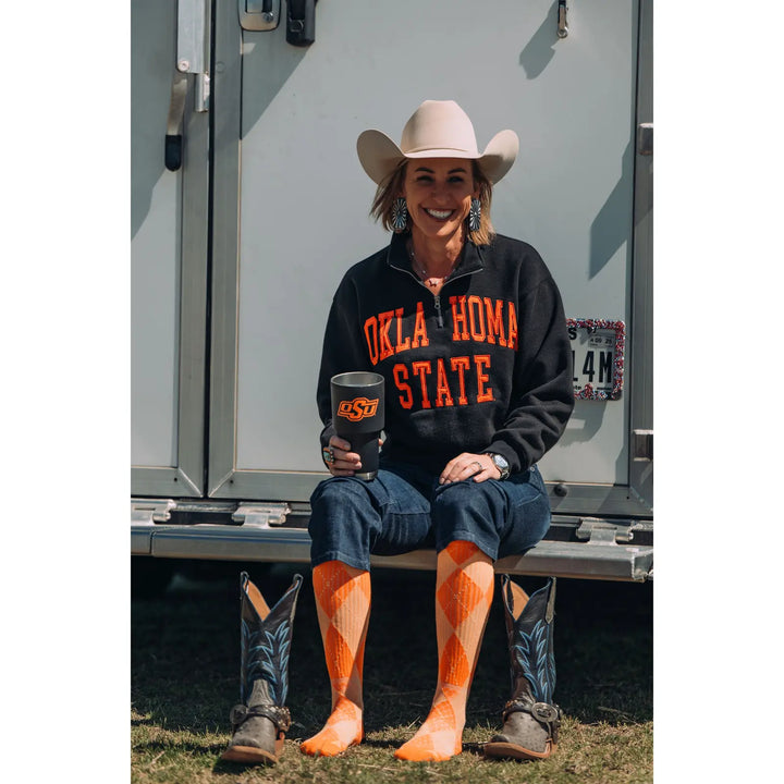 Orange Outlaw Performance Boot Socks