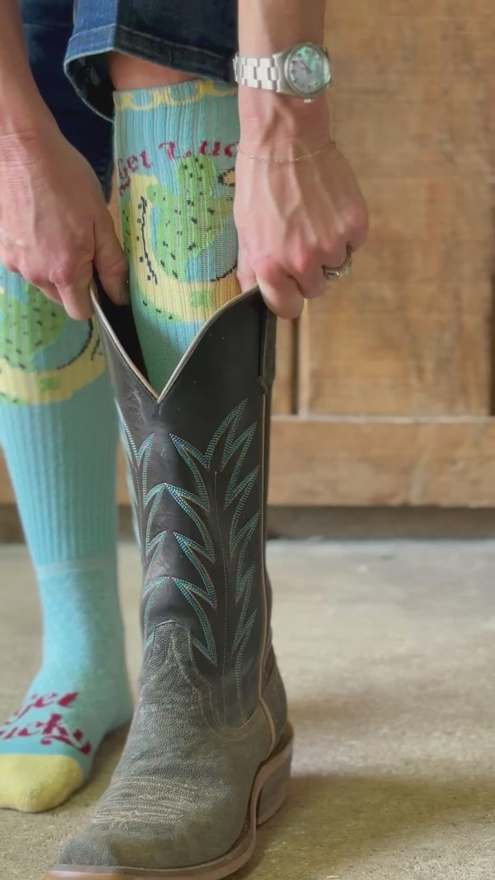 Get Lucky Aqua Performance Socks