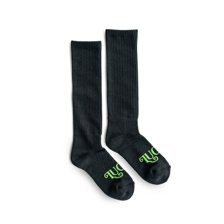 The Lucky 3 Pack | Cowboy Black Performance Boot Socks