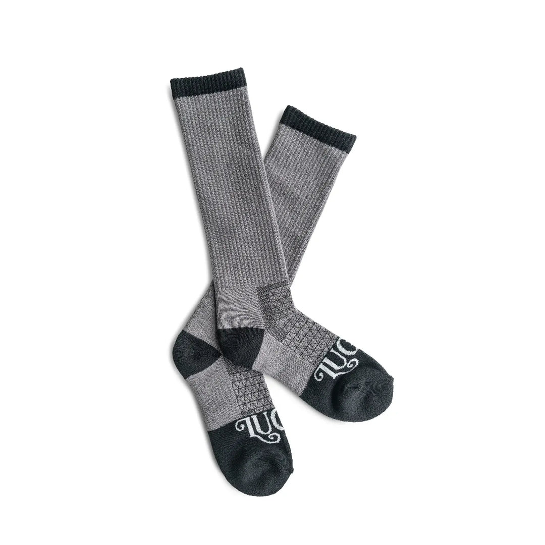 The Lucky 3 Pack | Cowboy Grey Performance Boot Socks