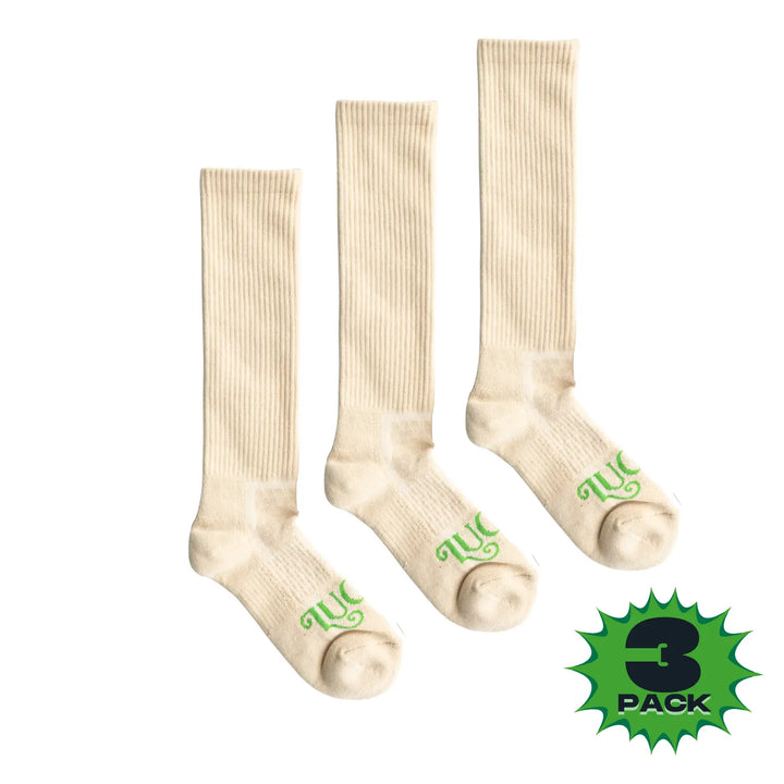 The Lucky 3 Pack | Cowboy Tan Performance Boot Socks