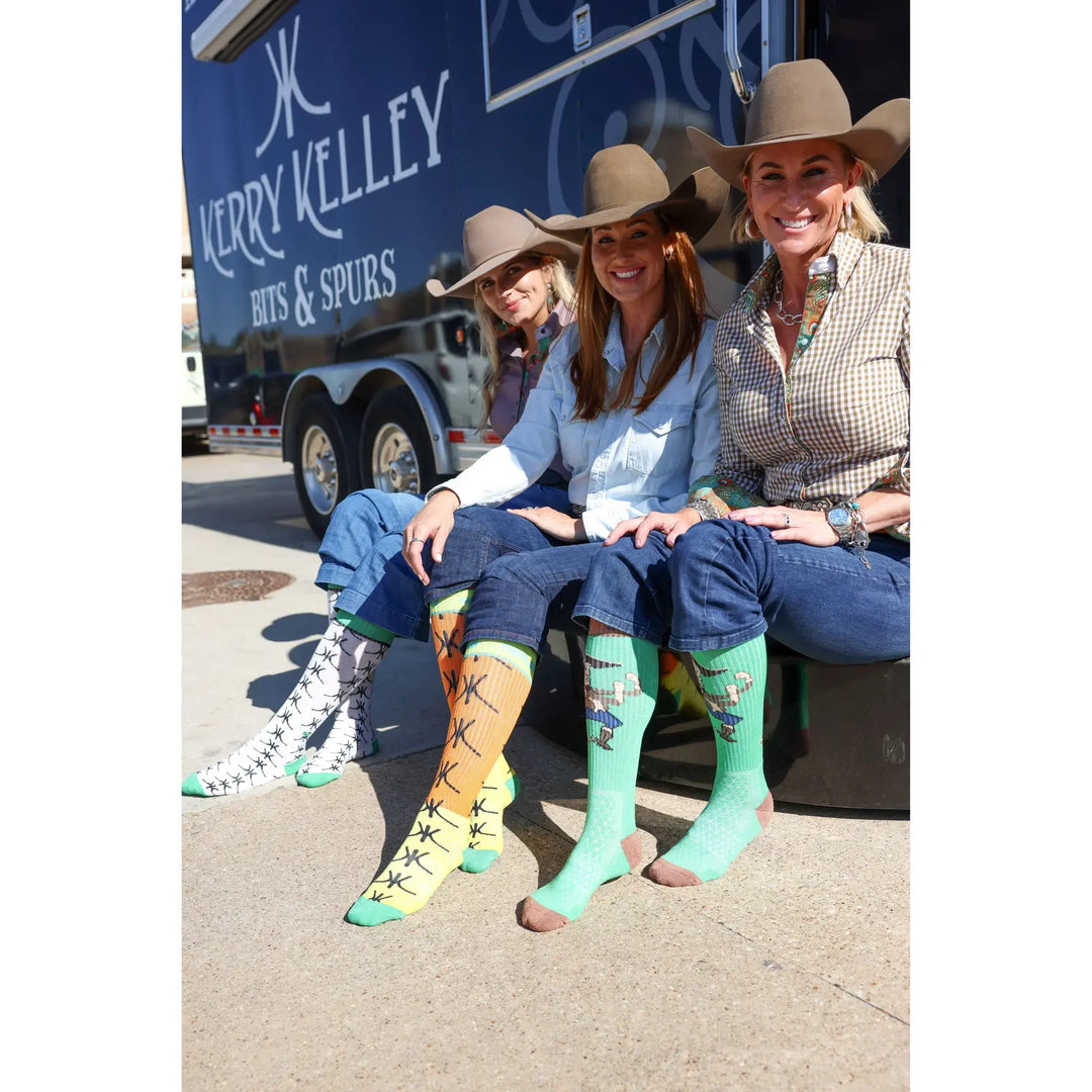 The Lucky 3 Pack | Kerry Kelley Performance Boot Socks