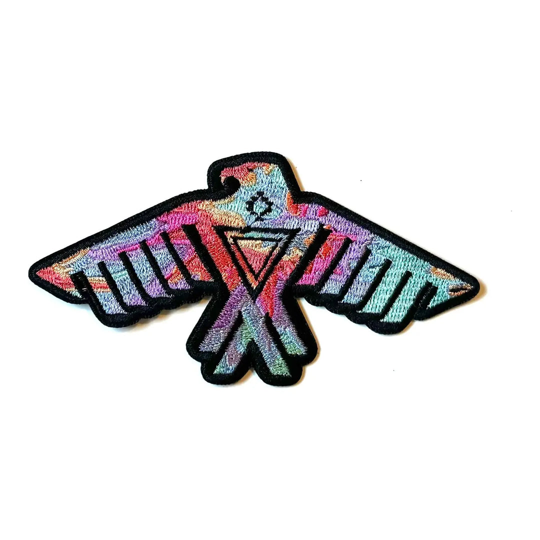 Tie-Dye Thunderbird Iron-on Patch