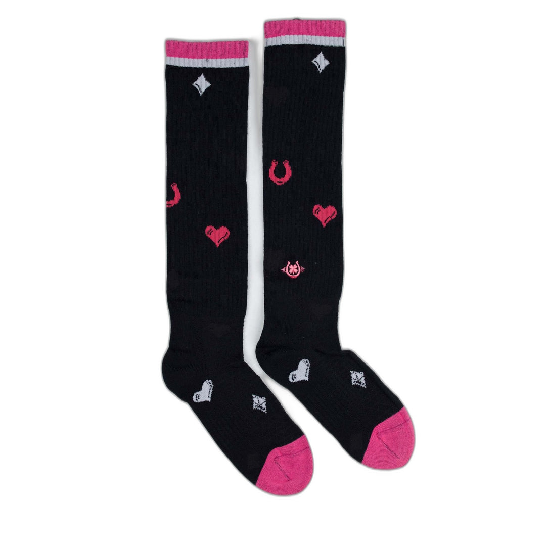 Viva La Luck Hot Pink Performance Boot Socks