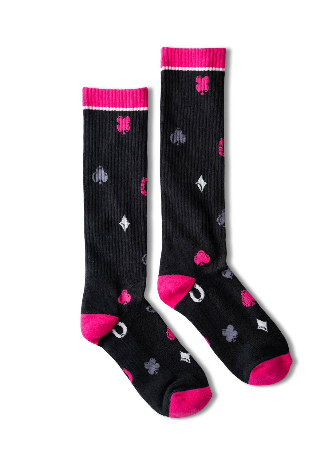 Viva La Luck Hot Pink Performance Boot Socks
