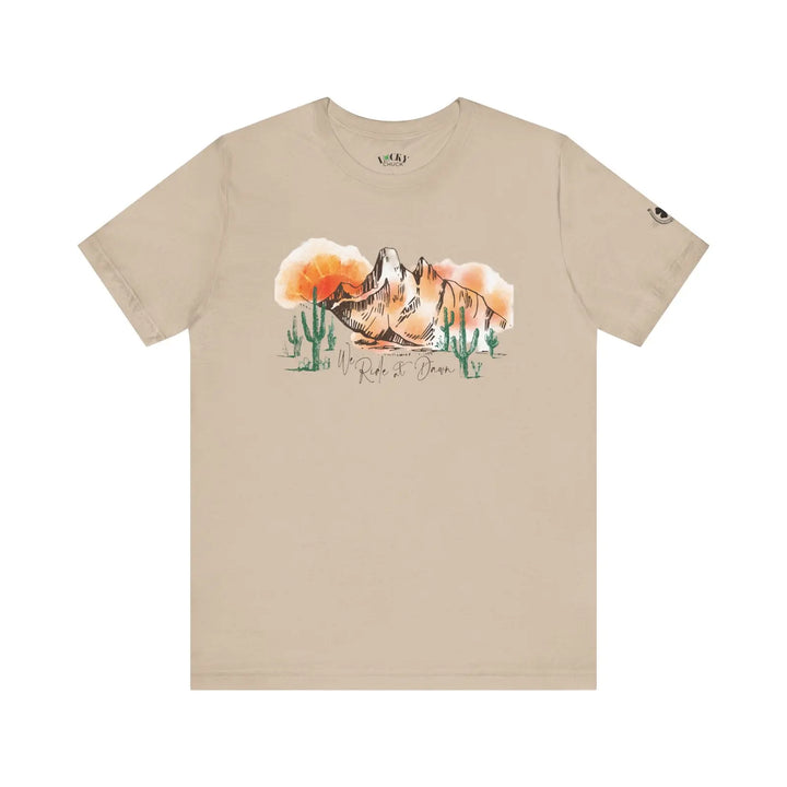 We Ride at Dawn Unisex Jersey Short Sleeve Tee
