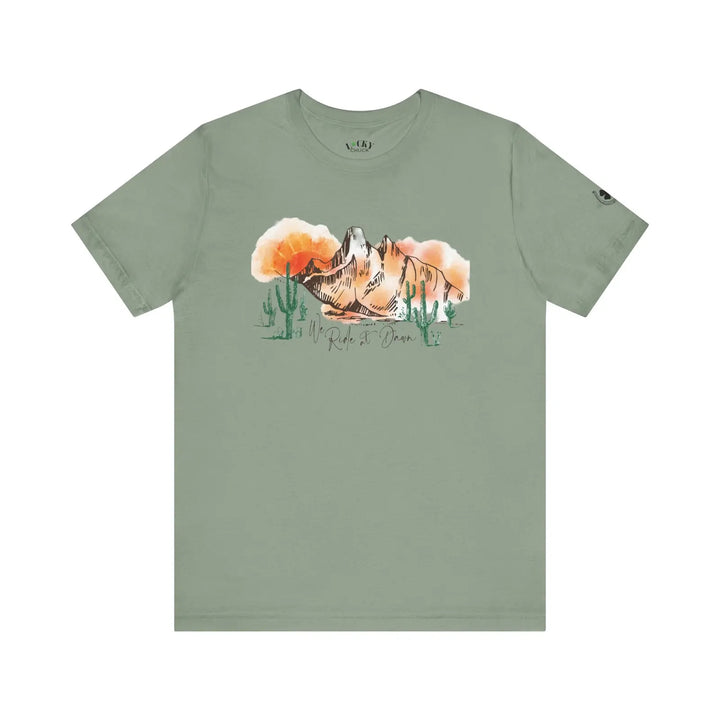 We Ride at Dawn Unisex Jersey Short Sleeve Tee